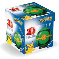 Ravensburger 3D Puzzle 11626 - Puzzle-Ball Pokémon Pokéballs - Finsterball - [EN] Dusk Ball - für große und kleine Pokémon Fans ab 6 Jahren von Ravensburger Spieleverlag