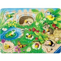 Ravensburger Kinderpuzzle 12004040 - Meine Gartenfreunde - my first wooden puzzle mit 10 Teilen - Puzzle für Kinder ab 2 Jahren - Holzpuzzle von Ravensburger Spieleverlag