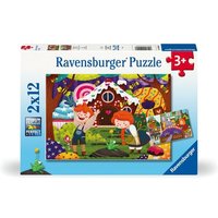 Ravensburger Kinderpuzzle - 12004045 Märchenhafte Geschichten - Puzzle für Kinder ab 3 Jahren, mit 2x12 Teilen von Ravensburger Spieleverlag