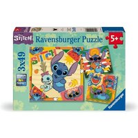 Ravensburger Kinderpuzzle - 12004114 Disney Stitch - Puzzle für Kinder ab 5 Jahren, mit 3x49 Teilen von Ravensburger Spieleverlag