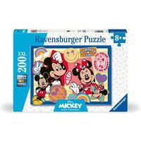 Ravensburger Kinderpuzzle - 12004136 Unterwegs mit Mickey und Minnie - Puzzle für Kinder ab 8 Jahren, mit 200 Teilen im XXL-Format von Ravensburger Spieleverlag