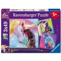 Ravensburger Kinderpuzzle - 12004163 Unicorn Academy - Puzzle für Kinder ab 5 Jahren, mit 3x49 Teilen von Ravensburger Spieleverlag