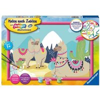 Ravensburger - Malen nach Zahlen - Glückliche Lamas von Ravensburger