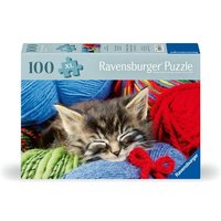 Ravensburger Puzzle 12001363 - Wollkätzchen - 100 Teile Katzen-Puzzle für ältere Menschen und Senioren, mit größeren, griffigen Puzzleteilen, großer B von Ravensburger Spieleverlag