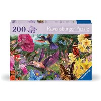 Ravensburger Puzzle 12001369 - Kolibris und Schmetterlinge - 200 Teile Puzzle für ältere Menschen und Senioren, mit größeren, griffigen Puzzleteilen, von Ravensburger Spieleverlag