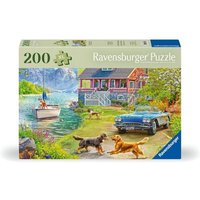 Ravensburger Puzzle 12001370 - Sommerhaus am See - 200 Teile Puzzle für ältere Menschen und Senioren, mit größeren, griffigen Puzzleteilen, großer Bil von Ravensburger Spieleverlag