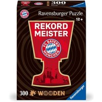 Ravensburger WOODEN Puzzle 12001342 - FC Bayern München - 300 Teile Kontur-Holzpuzzle mit stabilen, individuellen Puzzleteilen und 25 kleinen Holzfigu von Ravensburger Spieleverlag