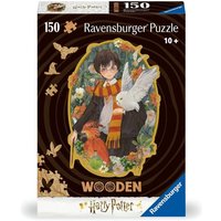 Ravensburger WOODEN Puzzle 12001458 - Harry Potter - 150 Teile Kontur-Holzpuzzle mit stabilen, individuellen Puzzleteilen und 15 kleinen Holzfiguren = von Ravensburger Spieleverlag