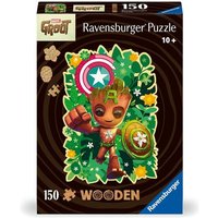 Ravensburger WOODEN Puzzle 12001459 - Groot - 150 Teile Kontur-Holzpuzzle mit stabilen, individuellen Puzzleteilen und 15 kleinen Holzfiguren = Whimsi von Ravensburger Spieleverlag