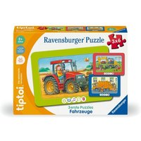 Ravensburger tiptoi Puzzle 00227 - 3 erste Puzzles: Fahrzeuge, niedliche Rahmenpuzzles für Kinder ab 2 Jahren von Ravensburger Spieleverlag