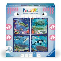 Puzzle UP! Meerestiere von Ravensburger, 12004004 - 4 Puzzles mit 64, 72, 81, von Ravensburger Verlag GmbH