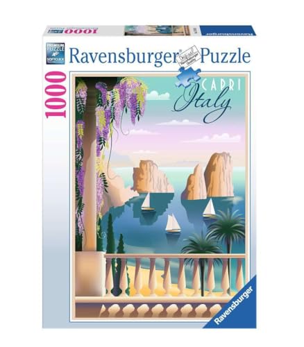 Ravensburger Puzzle 17615 - Viele Grüße aus Capri - 1000 Teile Puzzle für Erwachsene ab 14 Jahren von Ravensburger