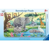 Rahmenpuzzle Ravensburger Tiere Afrikas 15 Teile von Ravensburger