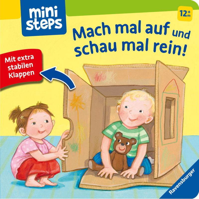ministeps: Mach mal auf und schau mal rein! Mit extrastabilen Klappen: Babybuch ab 1 Jahr, Spielbuch, Pappbilderbuch von Ravensburger Verlag