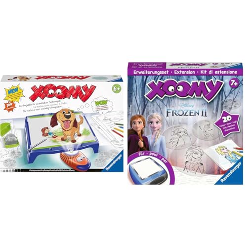 Ravensburger Xoomy Maxi A4 18135 - Zeichnen Lernen, Kreatives Zeichnen und Malen & Ravensburger Xoomy Erweiterungsset Frozen 2 18109 von Ravensburger Xoomy