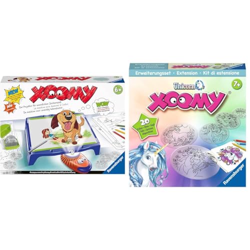 Ravensburger Xoomy Maxi A4 18135 - Zeichnen Lernen, Kreatives Zeichnen und Malen & Ravensburger Xoomy Erweiterungsset Unicorn 18134 von Ravensburger Xoomy