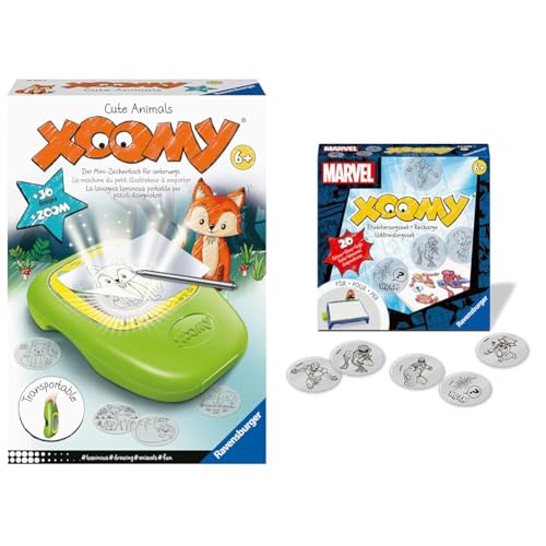 Ravensburger Xoomy Midi Cute Animals 18445 Erweiterungsset Marvel - Erweiterungsset für den Xoomy Midi oder Maxi, Xoomy Erweiterung mit 20 neuen Motiven von Ravensburger Xoomy