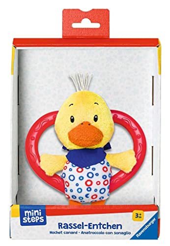 Ravensburger ministeps 4160 Rassel-Entchen, Babyrassel, Greifling mit Beißring, Baby Spielzeug ab 3 Monate Ravensburger ministeps 4160 Rassel-Entchen, Babyrassel, Greifling mit Beißring, Baby Spielzeug ab 3 Monate von Ravensburger
