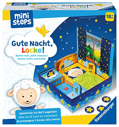 Ravensburger ministeps 4196 Gute Nacht, Locke! - Spielerisch ins Bett begleiten - Für EIN entspanntes Einschlaf-Ritual, Spielzeug ab 18 Monate von Ravensburger