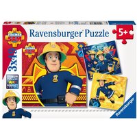 Bei Gefahr Sam rufen. Puzzle 3 x 49 Teile von Ravensburger