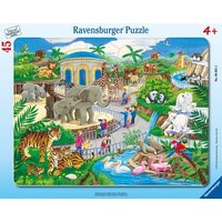 Besuch im Zoo, Rahmenpuzzle (Ravensburger 06661) von Ravensburger