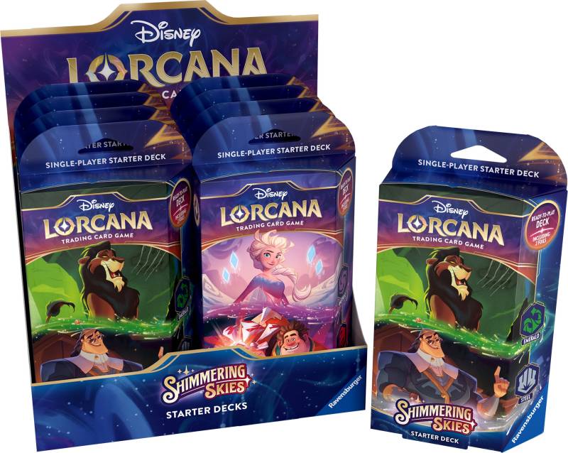 Disney Lorcana Shimmering Skies Starter Decks Spielkartenset 8er-Pack von Ravensburger