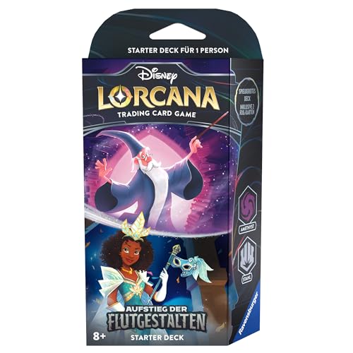 Ravensburger 11098240 Disney Lorcana: Aufstieg der Flutgestalten - Starter Deck Amethyst und Stahl (Deutsch) von Ravensburger