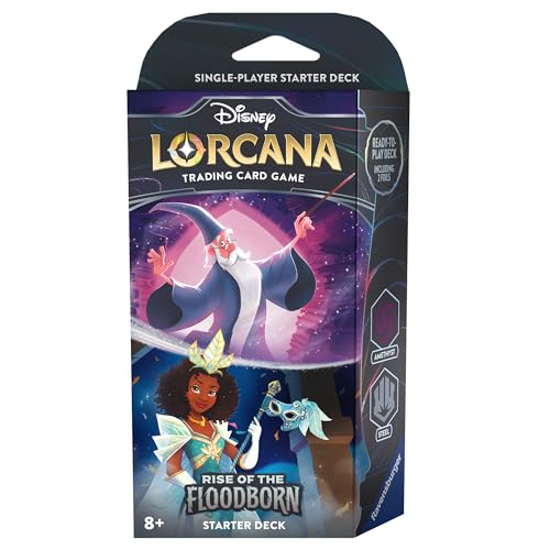 Ravensburger 11098239 Disney Lorcana: Aufstieg der Flutgestalten - Starter Deck Amethyst und Stahl (Englisch) von Ravensburger