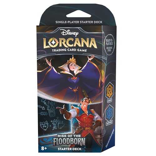 Ravensburger 11098235 Disney Lorcana: Aufstieg der Flutgestalten - Starter Deck Bernstein und Saphir (Englisch) von Ravensburger