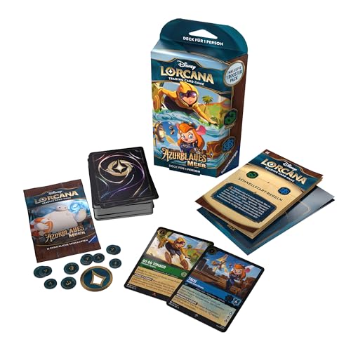 Disney Lorcana Trading Card Game: Azurblaues Meer - Smaragd und Saphir Deck (Deutsch) von Ravensburger