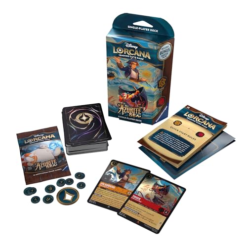 Disney Lorcana Trading Card Game: Azurite Sea - Amber and Ruby Deck (Englisch) von Ravensburger