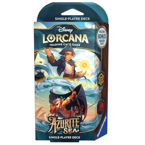 Disney Lorcana Trading Card Game: Azurite Sea - Amber and Ruby Deck (Englisch) von Ravensburger