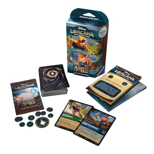 Disney Lorcana Trading Card Game: Azurite Sea - Emerald and Sapphire Deck (Englisch) von Ravensburger