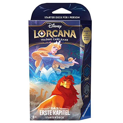 Disney Lorcana Trading Card Game: Das Erste Kapitel - Starter Deck Saphir und Stahl (Deutsch) von Ravensburger