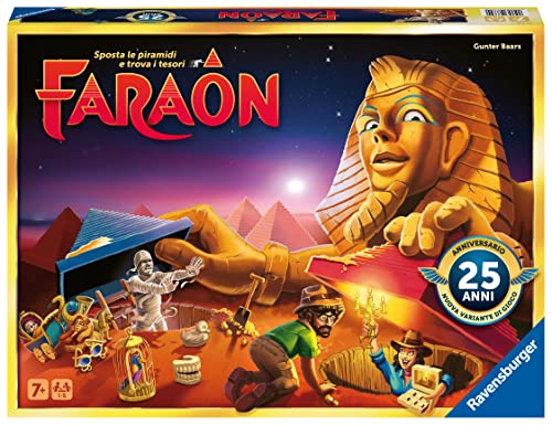 Ravensburger Faraon Brettspiel zum 25. Jahrestag, 1 bis 5 Spieler, Ideen, ab 7 Jahren von Ravensburger