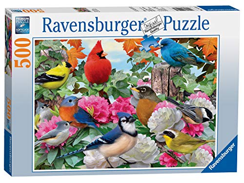 Ravensburger 14223 Vögel Puzzle mit Gartenvögeln für Erwachsene und Kinder ab 10 Jahren, Tiere, 500 Teile, Mehrfarbig, Einheitsgröße von Ravensburger