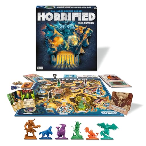 Ravensburger Horrified Greek Monsters – Immersives kooperatives Strategie-Brettspiel für Erwachsene und Kinder ab 10 Jahren von Ravensburger