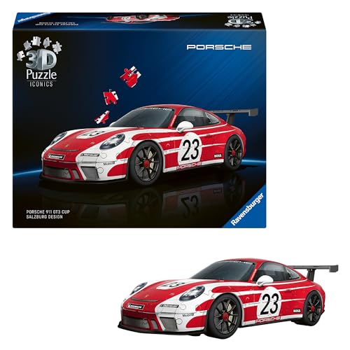 Ravensburger 3D Puzzle Iconics: 12008038 Porsche 911 "Salzburg Edition - Der 911er als Sondermodell im legendären Salzburg Design des Porsche 917 Ravensburger 3D Puzzle Iconics: 12008038 Porsche 911 "Salzburg Edition - Der 911er als Sondermodell im legendären Salzburg Design des Porsche 917 von Ravensburger