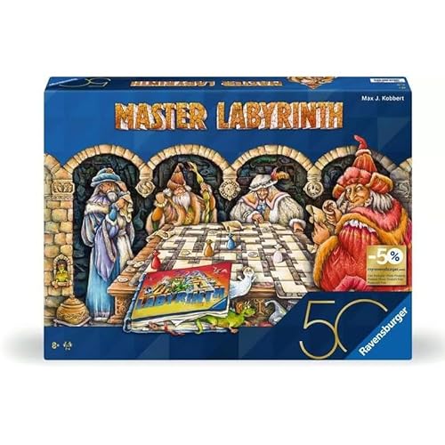 Labyrinthe Master, Jeux de société, Jeu de réflexion famille, 2 a 4 joueurs des 8 ans, 22792, Edition 50 ans, Ravensburger von Ravensburger