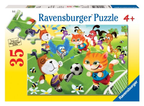 Puzzle 35 Teile - Ein Spiel zwischen Hund und Katze von Ravensburger