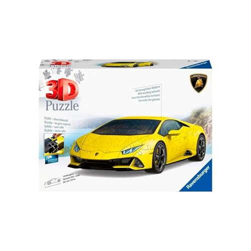 Ravensburger 4005556115624 Huracan Evo Puzzle für Kinder, Gelb von Ravensburger