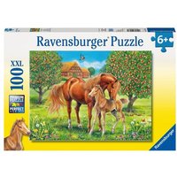 Puzzle Ravensburger Pferdeglück auf der Wiese 100 Teile XXL Puzzle Ravensburger Pferdeglück auf der Wiese 100 Teile XXL von Ravensburger Verlag GmbH
