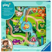 RAVENSBURGER 04873 Play+ Magnetisches Holz-Labyrinth: Dschungel von Ravensburger