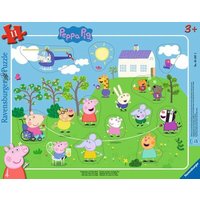 RAVENSBURGER 05697 Kinderpuzzle 11 Teile Seilspringen mit Peppa Wutz von Ravensburger