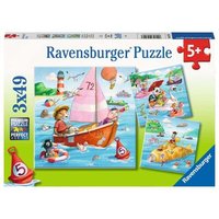 RAVENSBURGER 05720 Kinderpuzzle 3x49 Teile Auf dem Wasser von Ravensburger