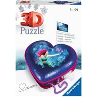 RAVENSBURGER 11249 3D-Puzzle 54 Teile Herzschatulle - Bezaubernde Meerjungfrauen von Ravensburger