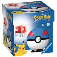 RAVENSBURGER 11265 3D-Puzzle Ball Pokémon Great Ball RAVENSBURGER 11265 3D-Puzzle Ball Pokémon Great Ball von Ravensburger