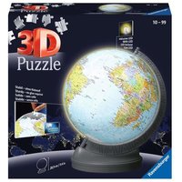 RAVENSBURGER 11549 3D Puzzle 540 Teile Globus mit Licht von Ravensburger