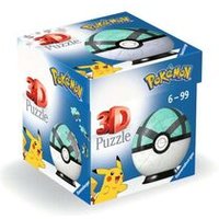 RAVENSBURGER 11581 3D-Puzzle-Ball 54 Teile Pokémon Netzball von Ravensburger