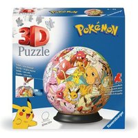 RAVENSBURGER 11595 3D Puzzle Ball 72 Teile Pokémon - Kanto Region Characters von Ravensburger